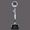 Oakdale Crystal Golf Trophy (12")